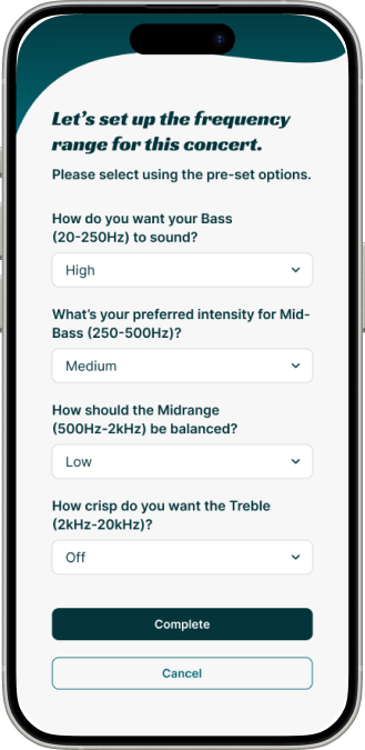 Frequency Settings Interface